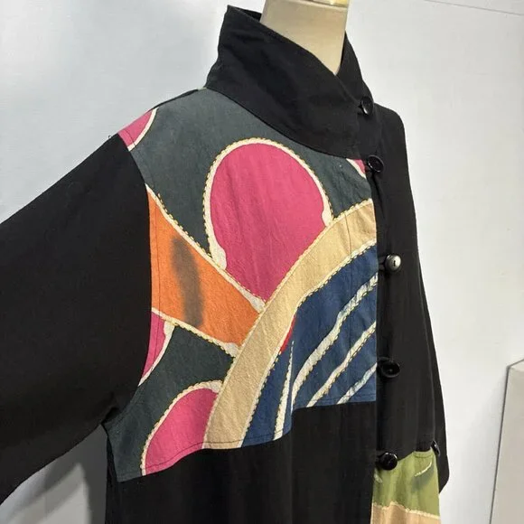 Ryo Sosaku Long Coat XL KIMONO STYLE - Picture 5 of 6